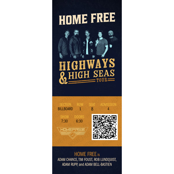 Highways & High Seas Acrylic Ticket Magnet