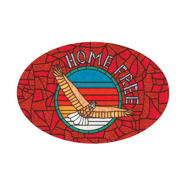 Home Free - Stained Glass Sticker